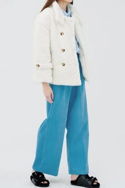 STORETS Emma Double Breasted Teddy Coat