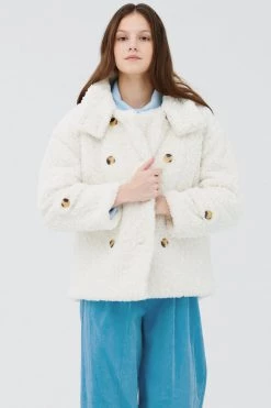 STORETS Emma Double Breasted Teddy Coat