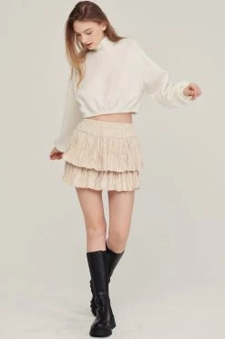 STORETS Estela Tiered Mini Skirt CLOTHING