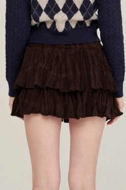 STORETS Estela Tiered Mini Skirt