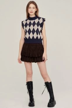 STORETS Estela Tiered Mini Skirt