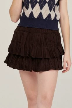 STORETS Estela Tiered Mini Skirt