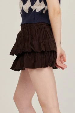 STORETS Estela Tiered Mini Skirt