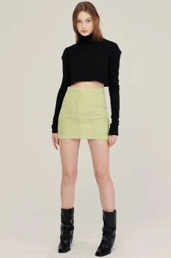 STORETS Jenny Fuzzy Mini Skirt CLOTHING