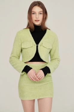 STORETS Jenny Safety Pin Cropped Jacket