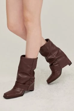 STORETS Zenda Two-Way Pleather Boots ACCESSORIES