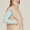 STORETS Daniela Pleather Shearling Vest