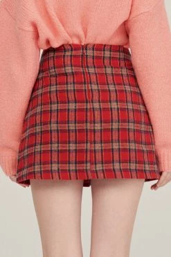 STORETS CLOTHING Evie Plaid Pleated Mini Skirt