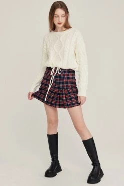 STORETS Evie Plaid Pleated Mini Skirt