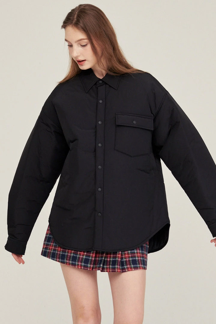 STORETS CLOTHING Jeanne Padded Oversized Shacket