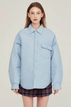 STORETS CLOTHING Jeanne Padded Oversized Shacket