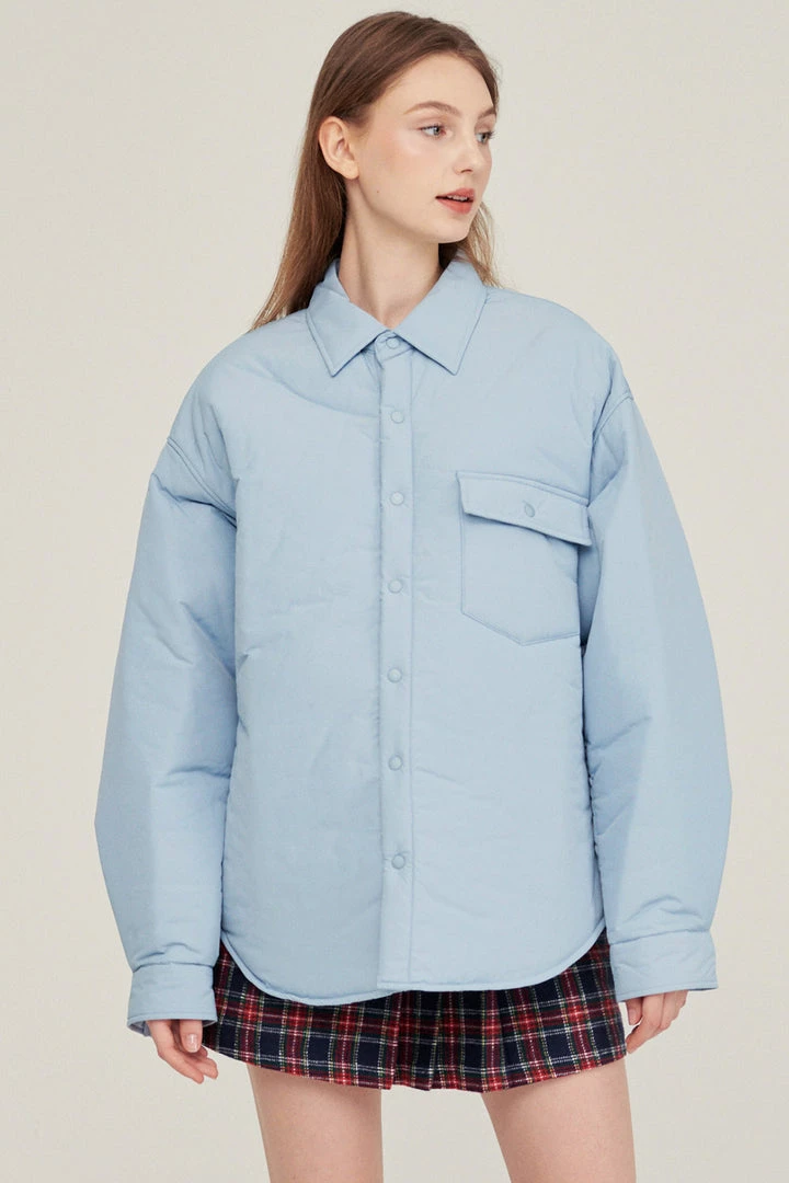 STORETS CLOTHING Jeanne Padded Oversized Shacket