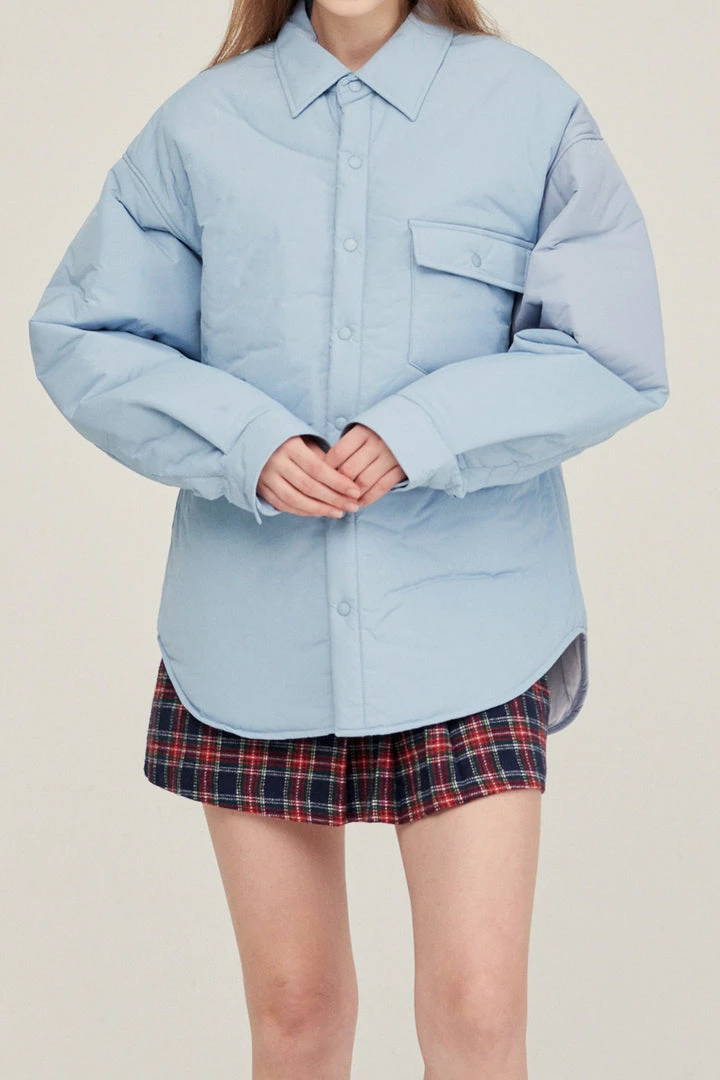 STORETS CLOTHING Jeanne Padded Oversized Shacket