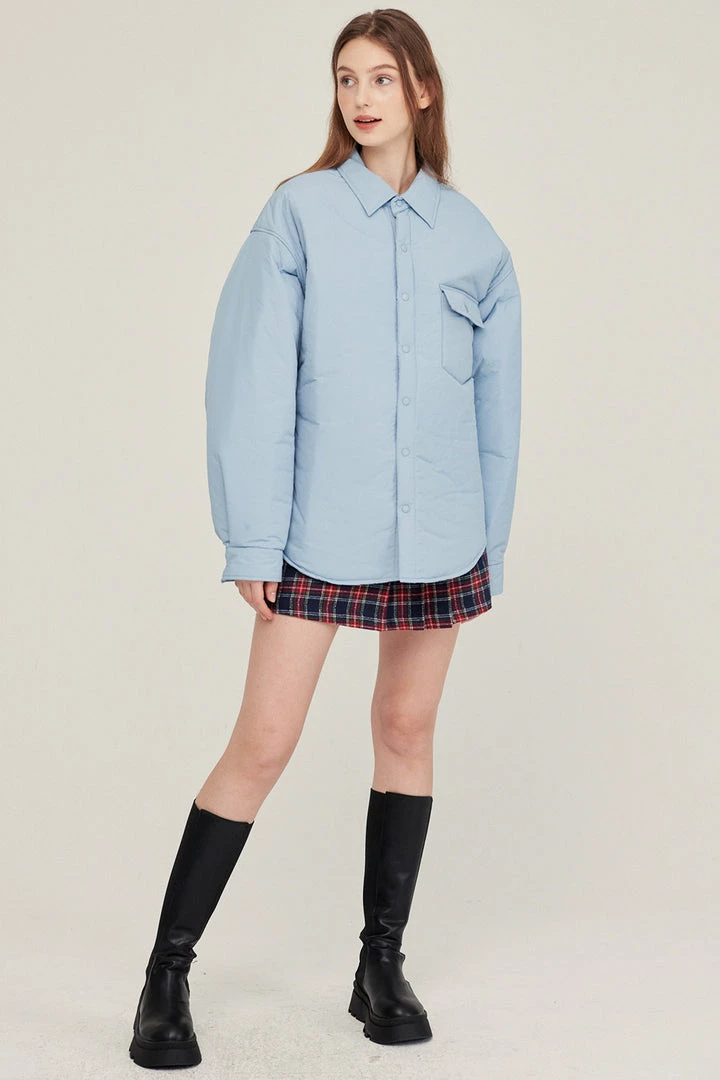 STORETS CLOTHING Jeanne Padded Oversized Shacket
