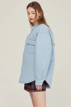 STORETS CLOTHING Jeanne Padded Oversized Shacket