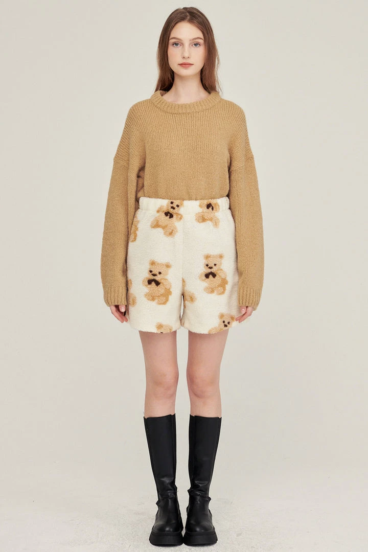STORETS Sunny Teddy Faux Shearling Shorts