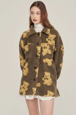 STORETS Sunny Teddy Oversized Shacket CLOTHING