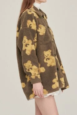 STORETS Sunny Teddy Oversized Shacket CLOTHING