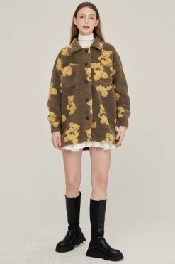 STORETS Sunny Teddy Oversized Shacket CLOTHING