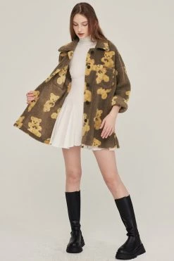 STORETS Sunny Teddy Oversized Shacket CLOTHING