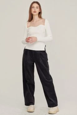 STORETS BEST-SELLERS Enid Sweetheart Ribbed Top