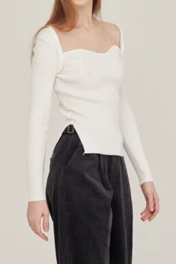 STORETS BEST-SELLERS Enid Sweetheart Ribbed Top