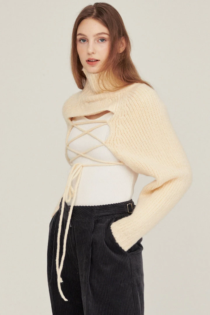 STORETS Whitney Two-way Cropped Sweater CLOTHING
