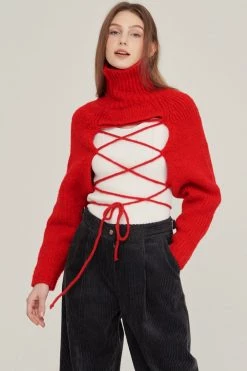 STORETS Whitney Two-way Cropped Sweater CLOTHING