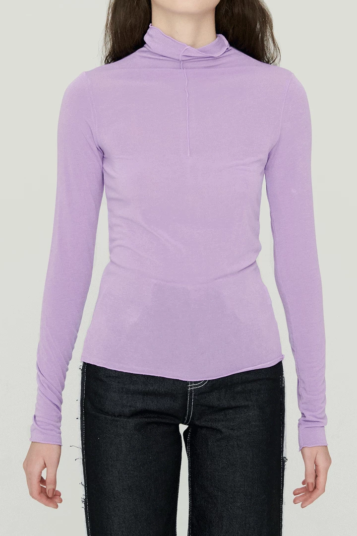 STORETS Ivy High Neck Sheer Top CLOTHING