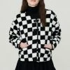 STORETS Mai Bouclé Checkerboard Coat
