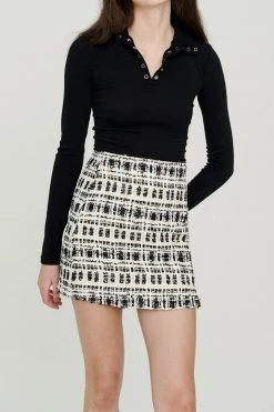 STORETS CLOTHING Georgina Tweed H-line Skirt