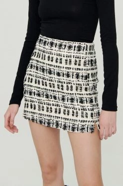 STORETS CLOTHING Georgina Tweed H-line Skirt