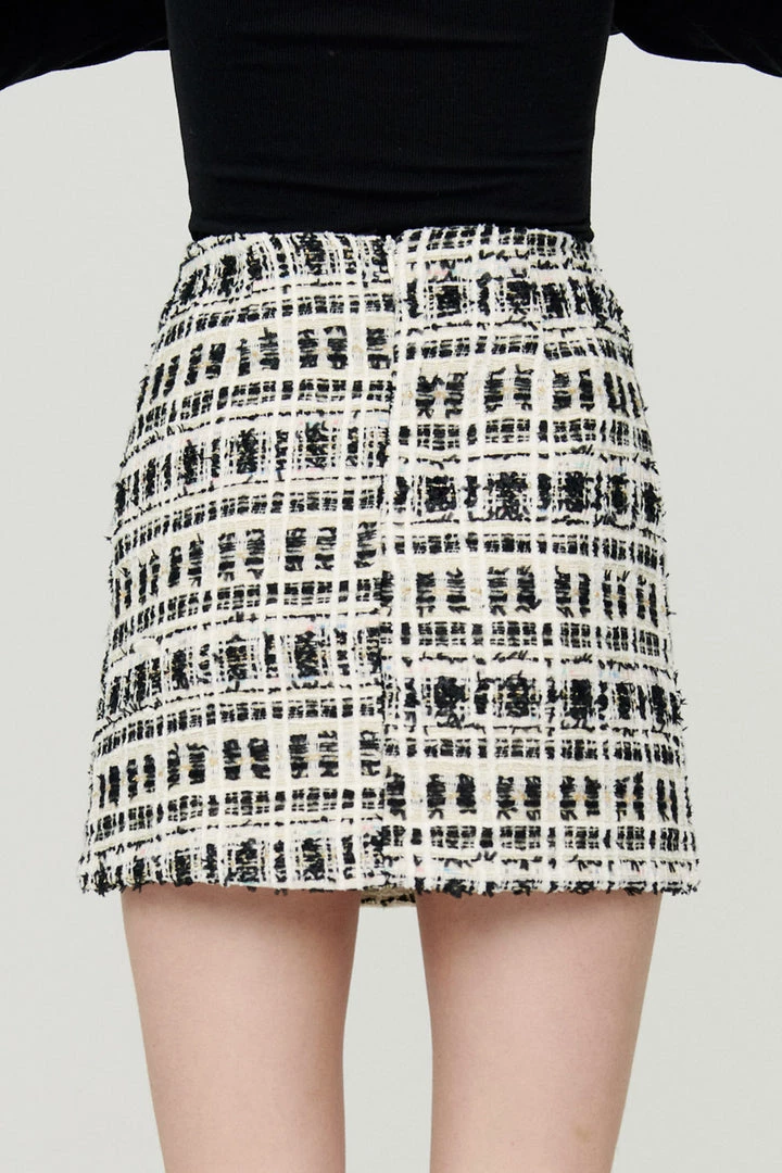 STORETS CLOTHING Georgina Tweed H-line Skirt