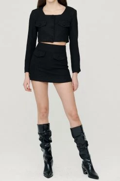 STORETS Jade Bouclé Mini Skirt CLOTHING