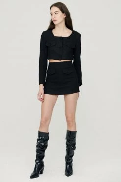 STORETS Jade Bouclé Mini Skirt CLOTHING