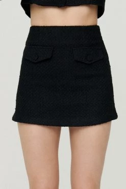 STORETS Jade Bouclé Mini Skirt CLOTHING