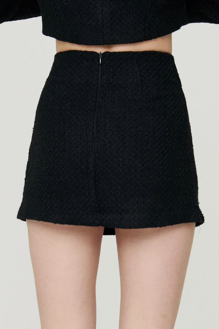 STORETS Jade Bouclé Mini Skirt CLOTHING
