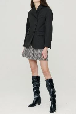 STORETS Sheila Brushed Wool Blend Blazer