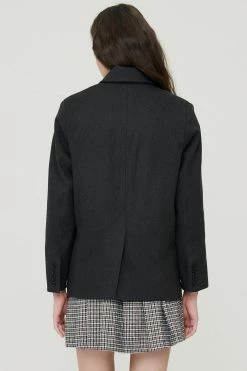 STORETS Sheila Brushed Wool Blend Blazer