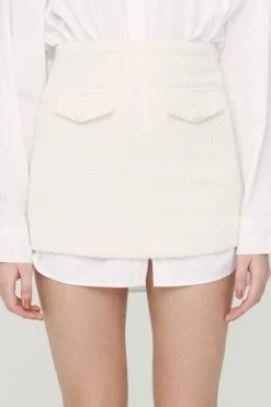 STORETS CLOTHING Jade Bouclé Mini Skirt