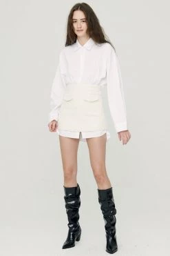 STORETS CLOTHING Jade Bouclé Mini Skirt