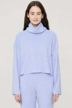 STORETS CLOTHING Janet Faux Fur High Neck Pullover