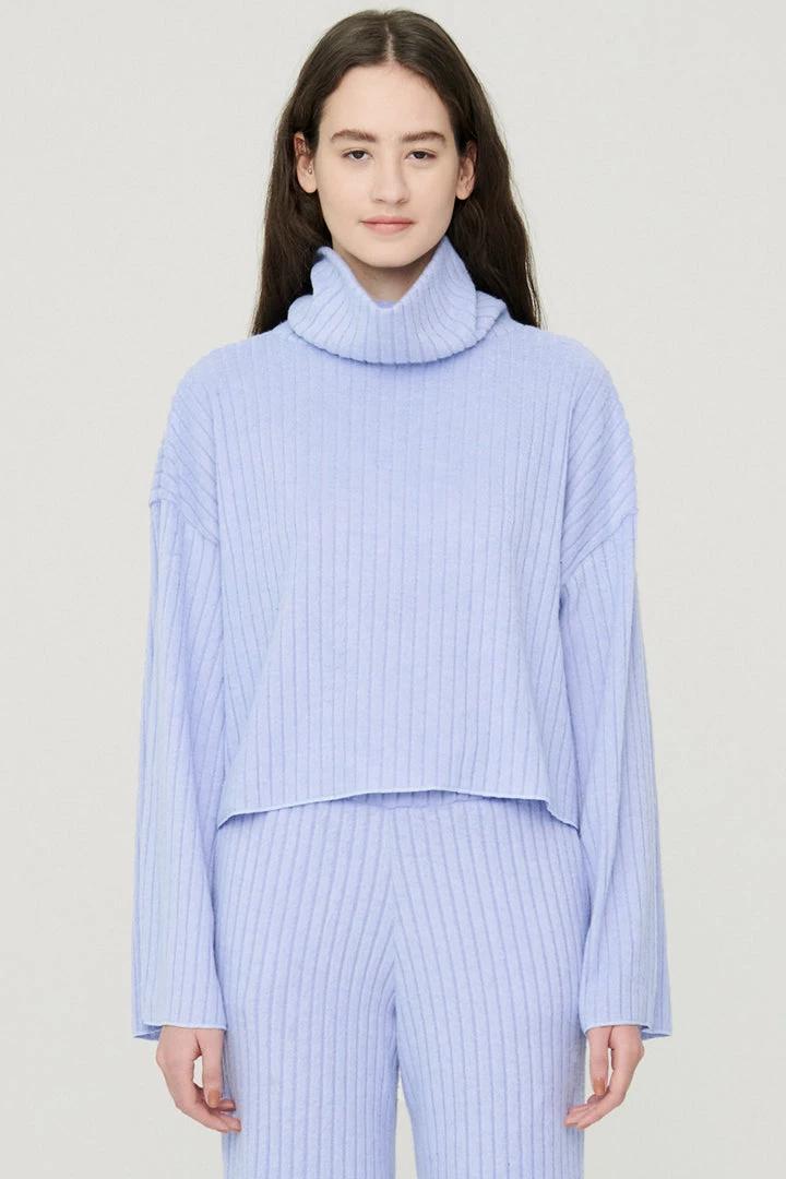 STORETS CLOTHING Janet Faux Fur High Neck Pullover