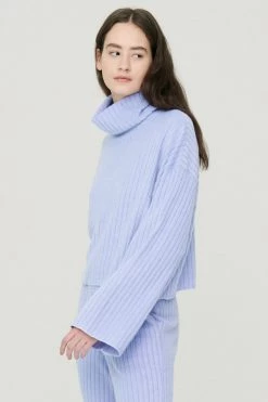 STORETS CLOTHING Janet Faux Fur High Neck Pullover