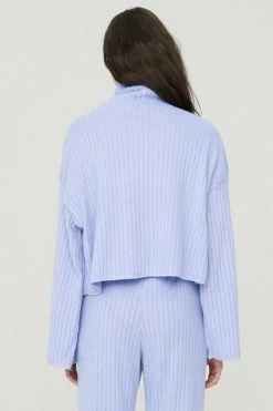 STORETS CLOTHING Janet Faux Fur High Neck Pullover