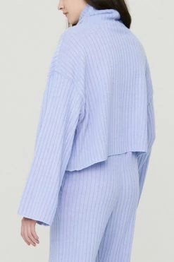 STORETS CLOTHING Janet Faux Fur High Neck Pullover