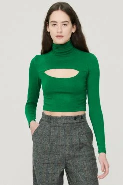 STORETS Ora Cut-Out Turtle Neck Top