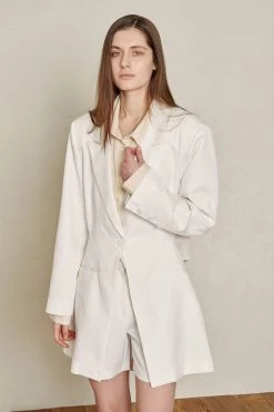 STORETS Sustainable Recycled Poly Cut-Out Blazer