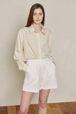 STORETS Sustainable Recycled Poly Pintucked Shorts