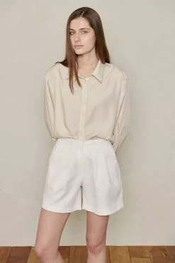 STORETS Sustainable Recycled Poly Pintucked Shorts